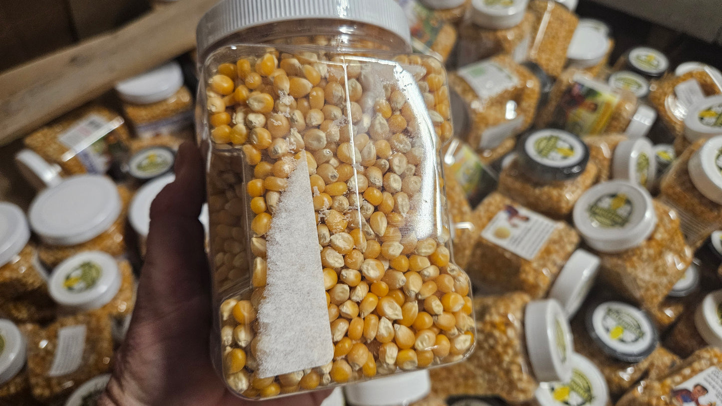 Etiqueta desalineada - Palomitas de maíz con forma de hongo, 2 libras