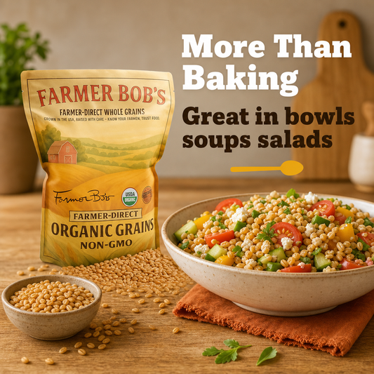 Organic soft white wheat berries whole grain for milling fresh flour