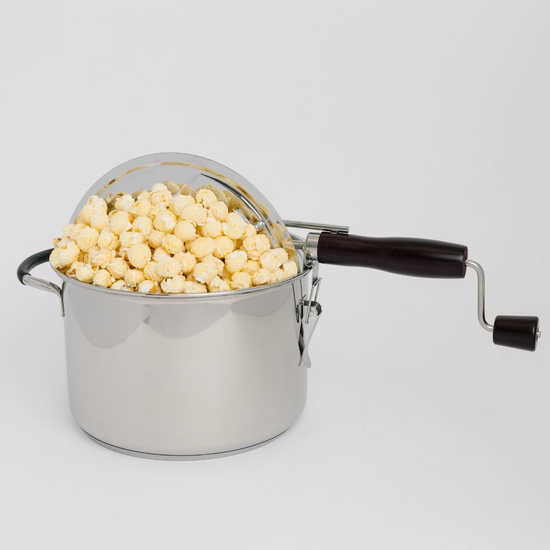 Electric American style popcorn machine mini automatic hot oil popcorn  maker stainless steel non-stick pot