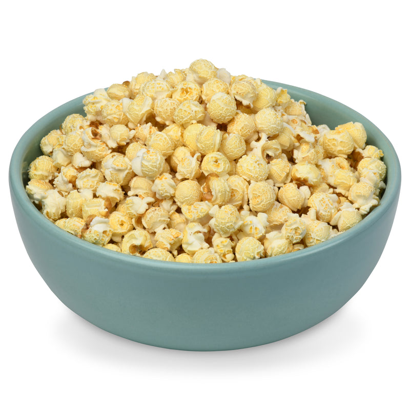 Bowl of large, round mushroom popcorn