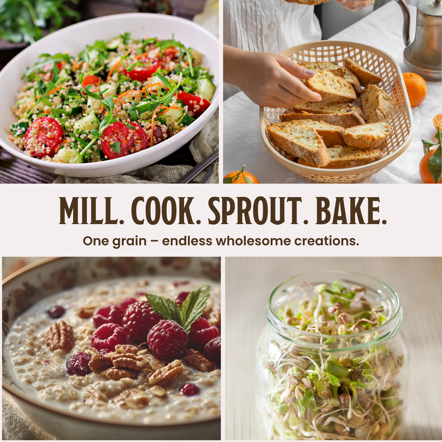 Hard Red Wheat Berries USDA Organic Non-GMO Farmer Bob's