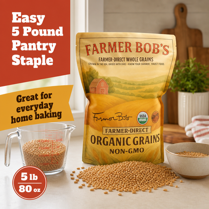 Soft white wheat berries resealable stand-up pouch detail