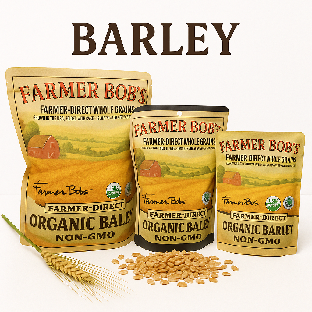USDA Organic Barley Non-GMO Farmer Bob's Farmer-Direct