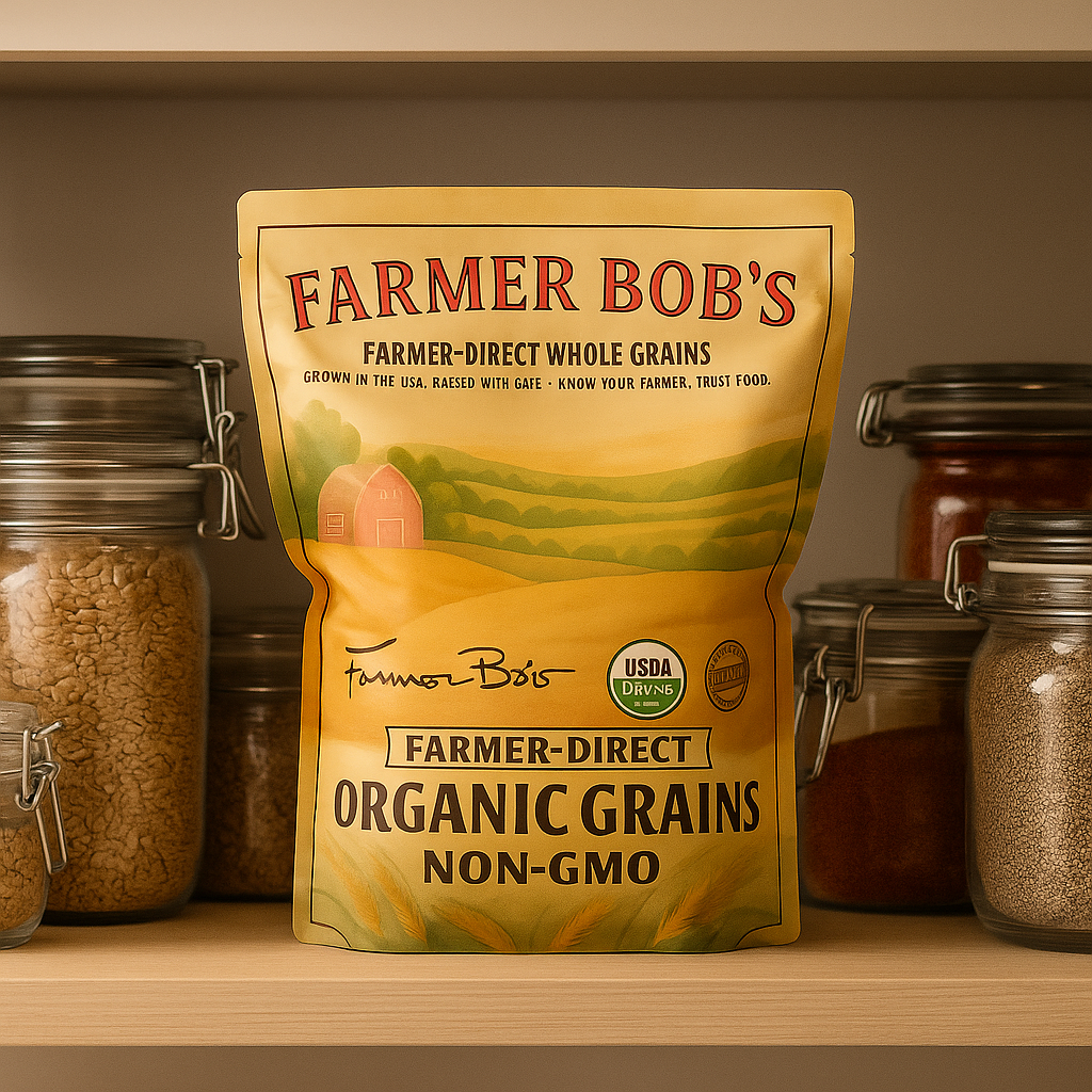 USDA Organic Dehulled Barley Non-GMO Farmer Bob's Farmer-Direct