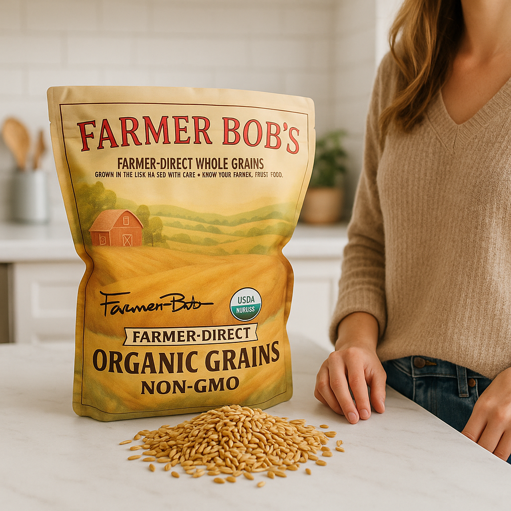 USDA Organic Whole Barley Non-GMO Farmer Bob's Farmer-Direct