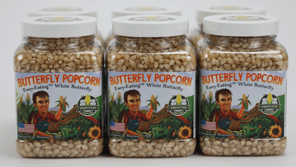 Six Pack of 1lb Butterfly Shaped Unpopped Popcorn Kernels – Princeton ...