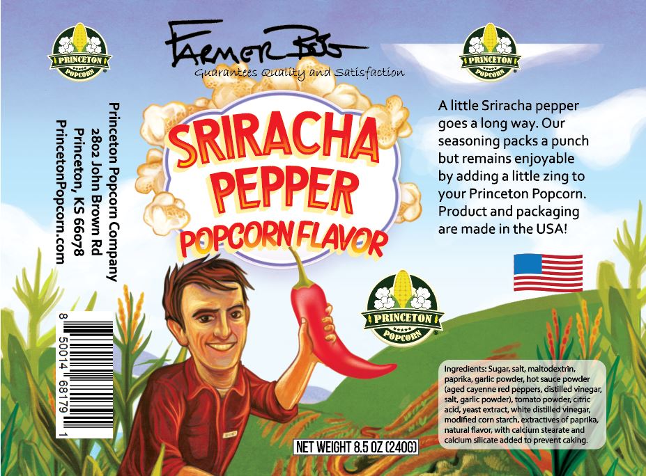 Sriracha Pepper Seasoning Popcorn Flavor Jar