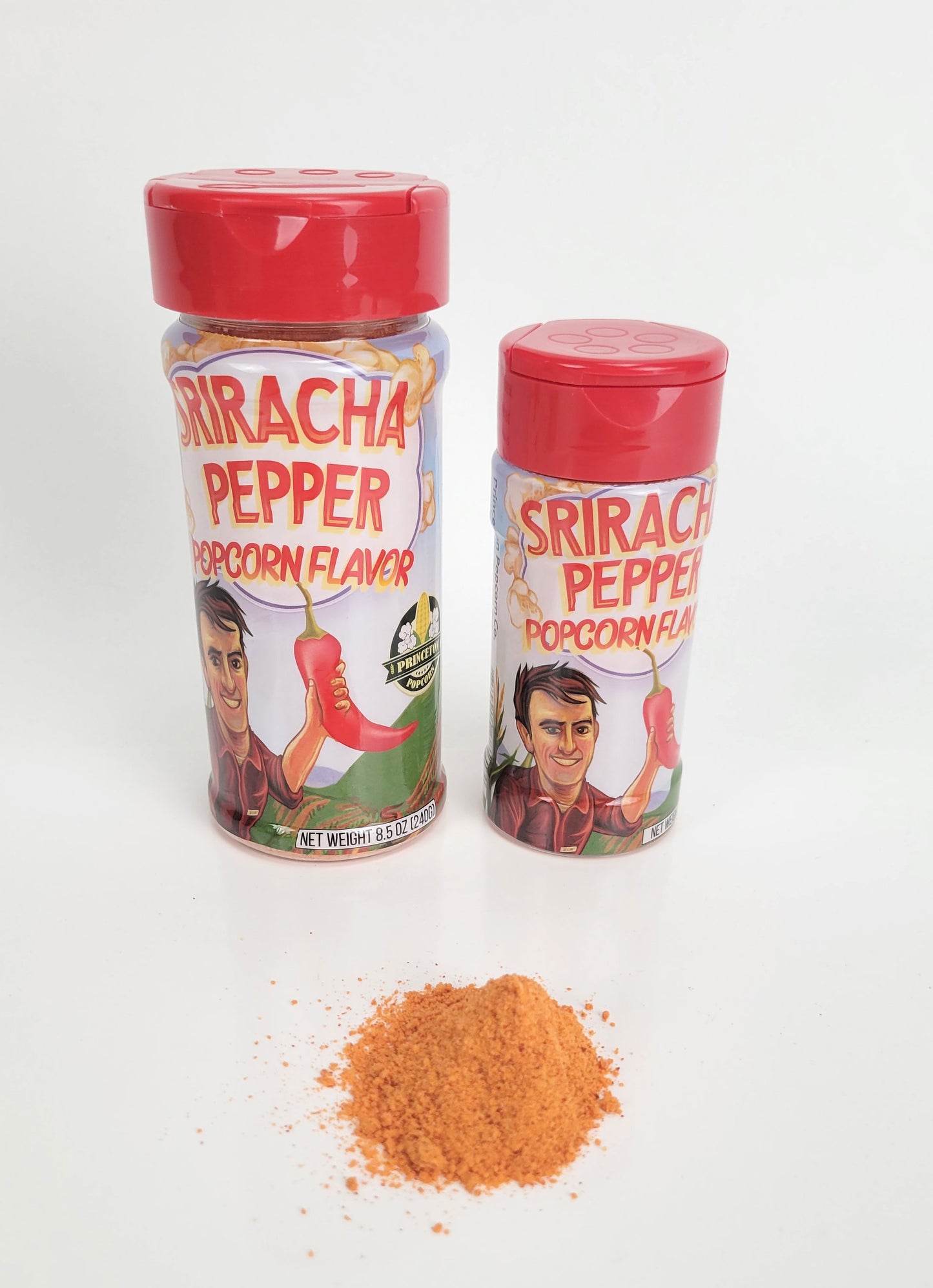 Pot à saveur de maïs soufflé assaisonné au poivre Sriracha