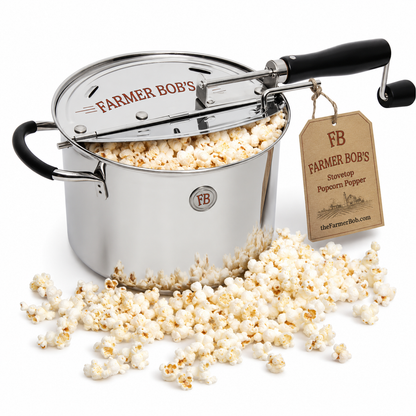 Máquina para hacer palomitas de maíz para estufa, resistente para palomitas de maíz con champiñones