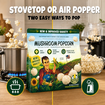 Pop on the stovetop or in an air popper - two easy ways