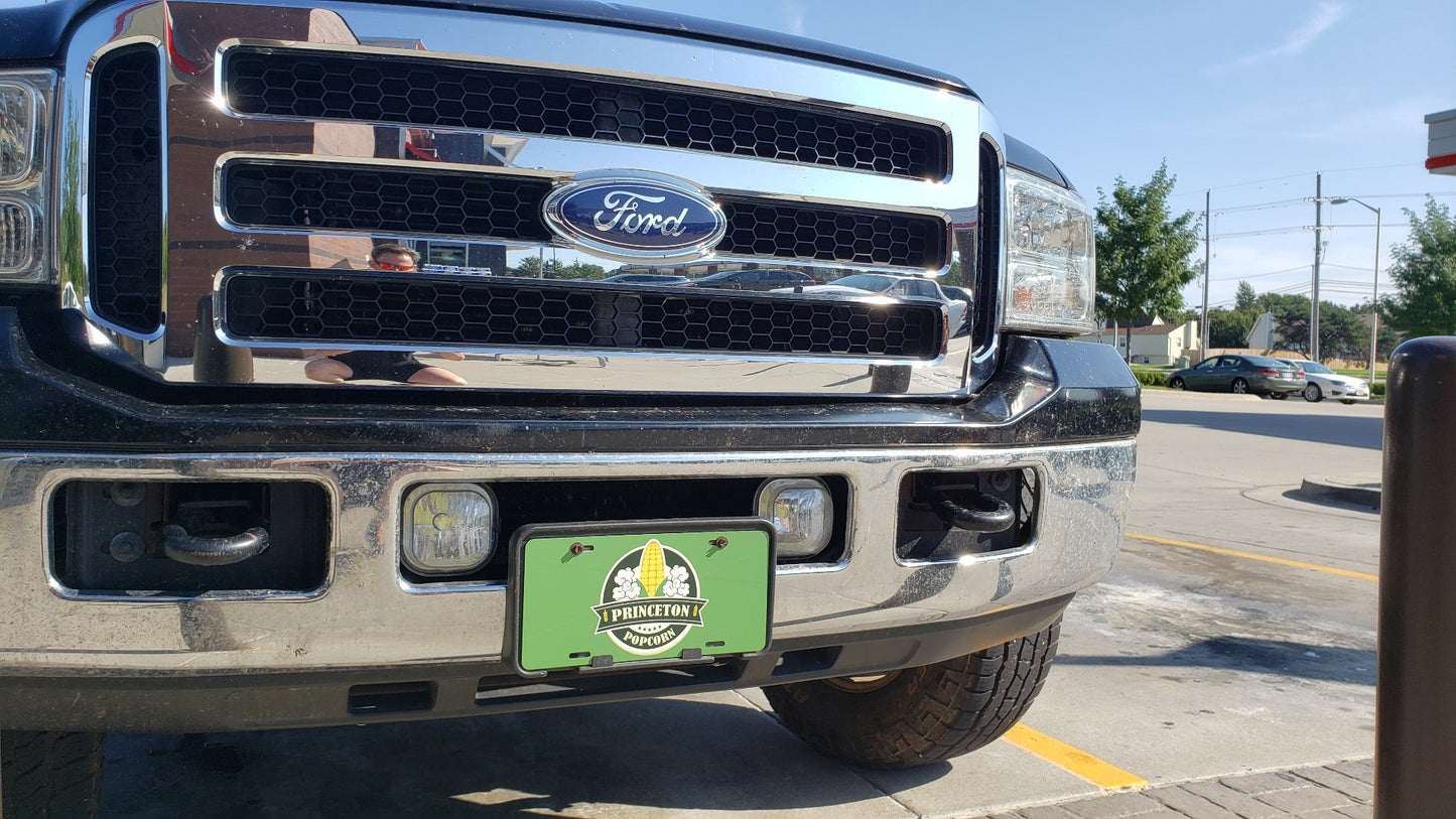 Princeton Popcorn License Plate - PPC Logo