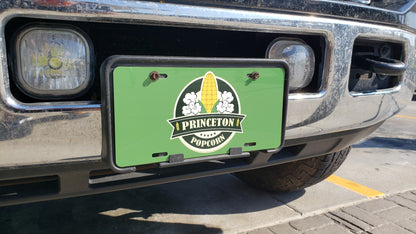 Plaque d'immatriculation Princeton Popcorn - Logo PPC