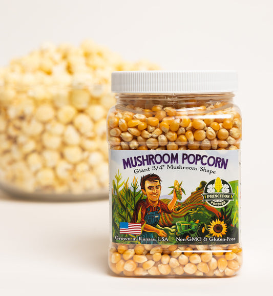 Misaligned Label - 2lbs Mushroom Shaped Popcorn